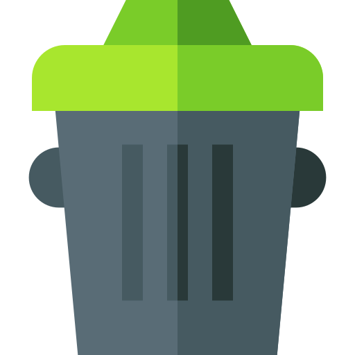 Garbage Basic Straight Flat icon