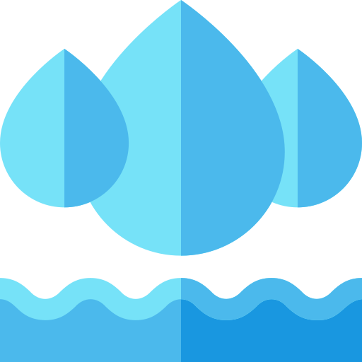 Water Basic Straight Flat icon