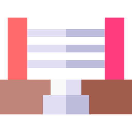 ring de boxeo Basic Straight Flat icono