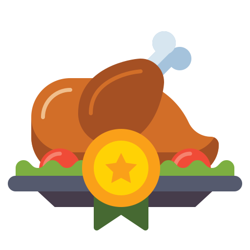 Roast chicken Flaticons Flat icon