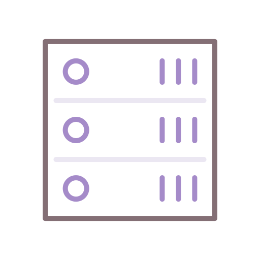 Database Flaticons Lineal Color icon