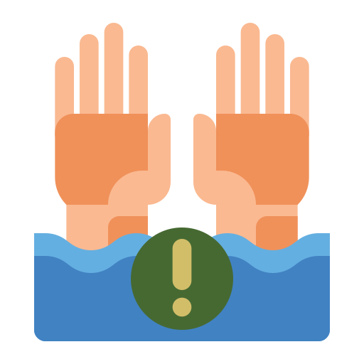 溺れる Flaticons Flat icon