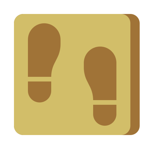 kroki Flaticons Flat ikona