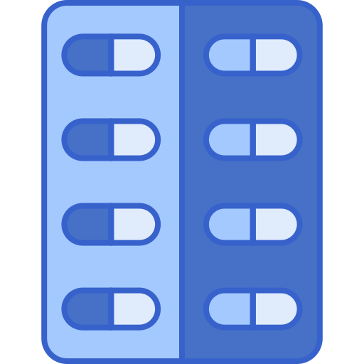 paquete de medicamentos Flaticons Lineal Color icono
