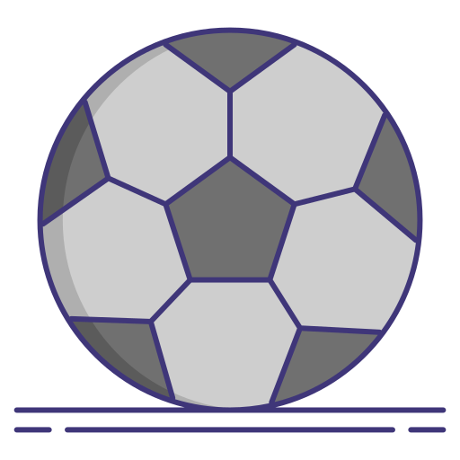 pelota de fútbol Flaticons Lineal Color icono