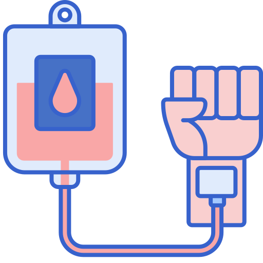 Blood transfusion Flaticons Lineal Color icon