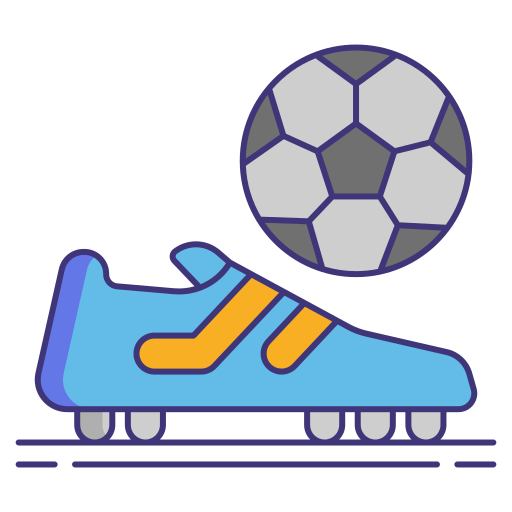 Soccer boots Flaticons Lineal Color icon