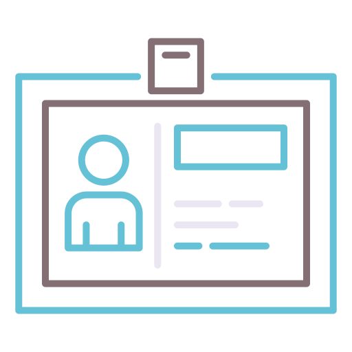 Identification Flaticons Lineal Color icon