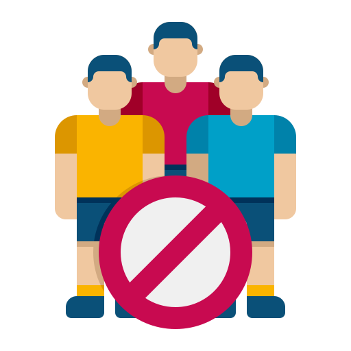 Avoid crowds Flaticons Flat icon