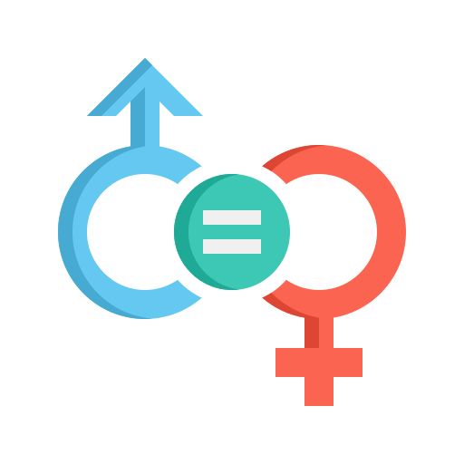 Гендерное равенство Flaticons Flat иконка