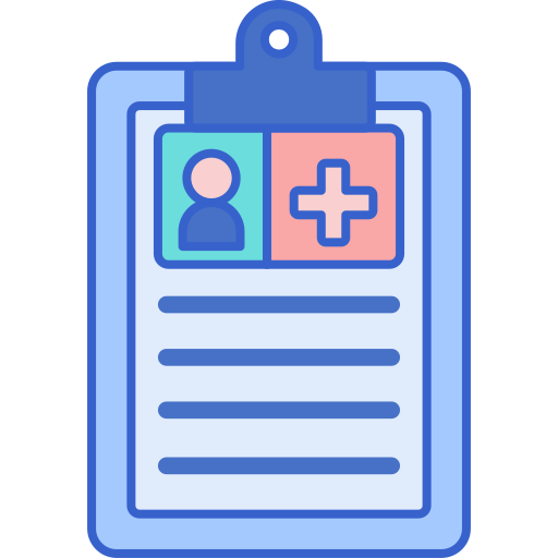 Medical history Flaticons Lineal Color icon
