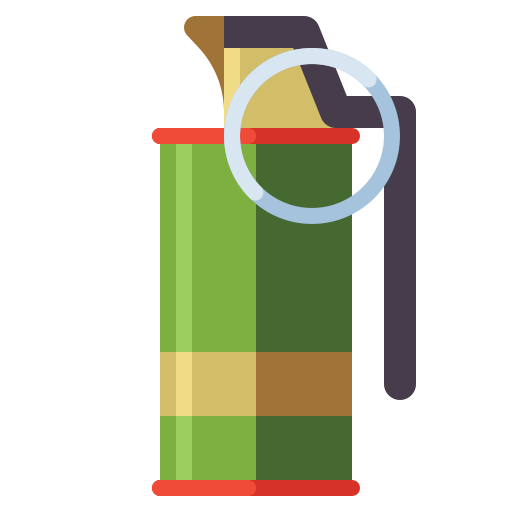 Smoke grenade Flaticons Flat icon