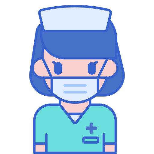 看護婦 Flaticons Lineal Color icon