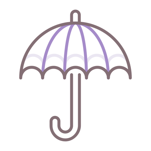 guarda-chuva Flaticons Lineal Color Ícone