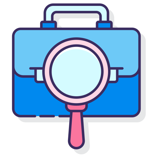 Job hunting Flaticons Lineal Color icon