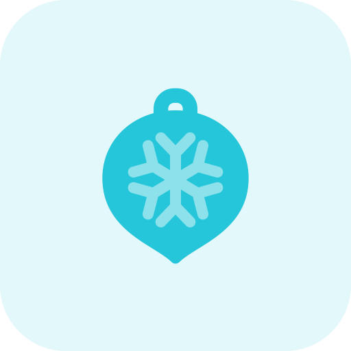 copo de nieve Pixel Perfect Tritone icono