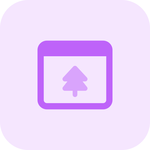 kerstboom Pixel Perfect Tritone icoon