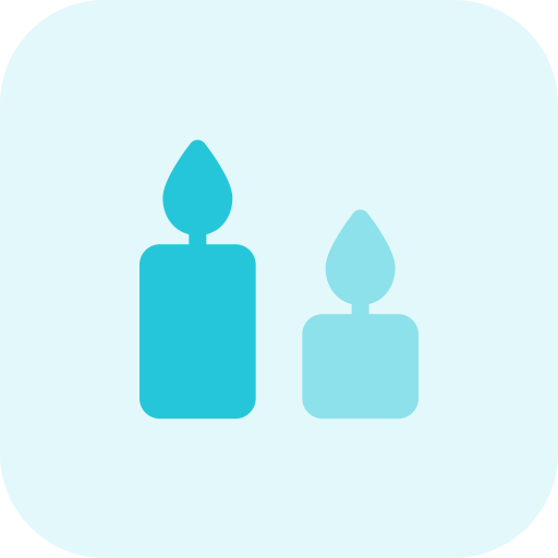 candele Pixel Perfect Tritone icona
