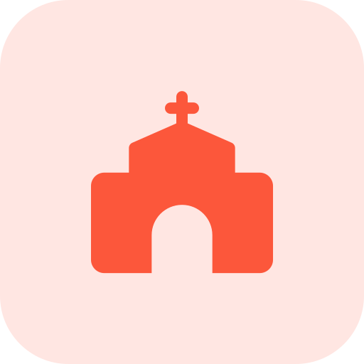 chiesa Pixel Perfect Tritone icona