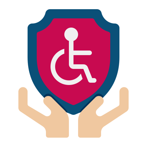 Страховка по инвалидности Flaticons Flat иконка