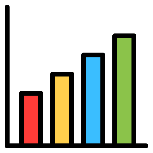 balkendiagramm Generic Outline Color icon