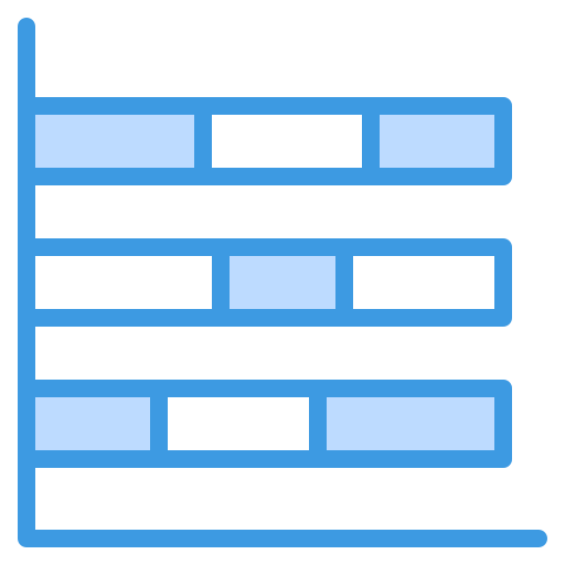 Bar chart Generic Blue icon