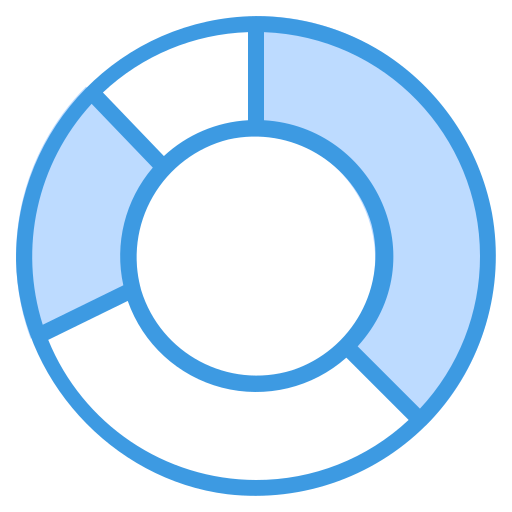 wykres kołowy Generic Blue ikona