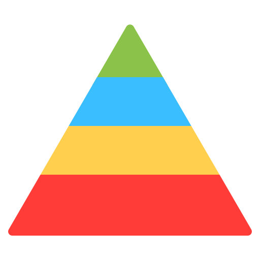piramide grafiek Generic Flat icoon