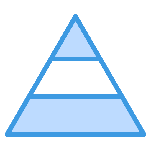 wykres piramidy Generic Blue ikona