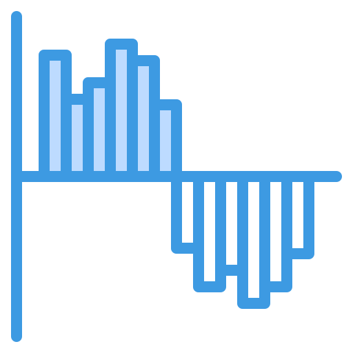 diagramme de gantt Generic Blue Icône