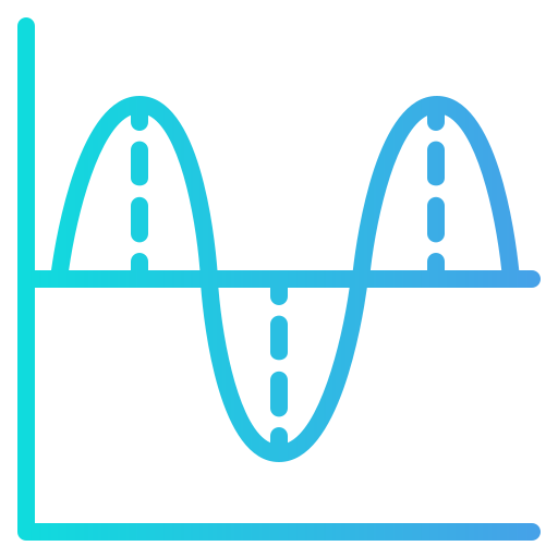 Wave chart Generic Gradient icon
