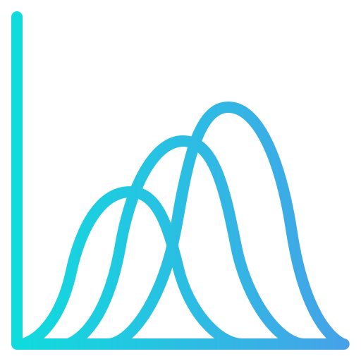 gráfico de ondas Generic Gradient Ícone