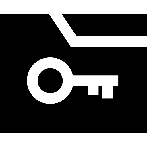 llave maestra Basic Straight Filled icono