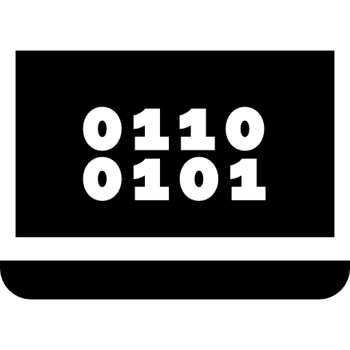 komputer przenośny Basic Straight Filled ikona