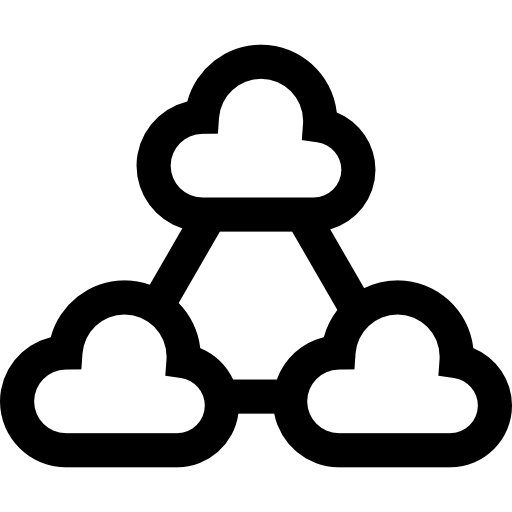 computação em nuvem Basic Straight Lineal Ícone