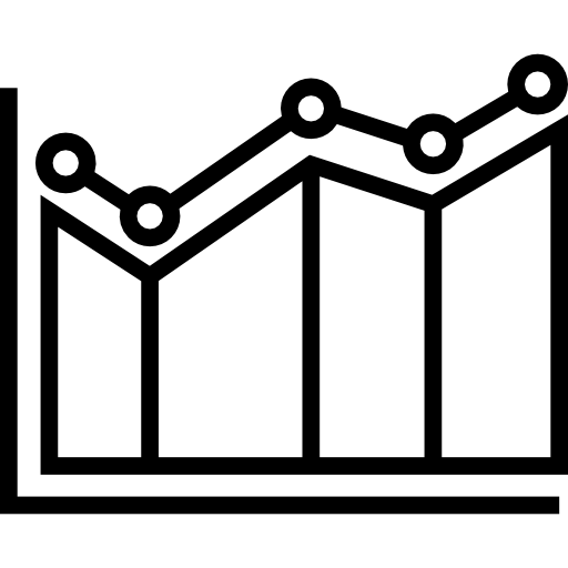 statistiche Detailed Straight Lineal icona