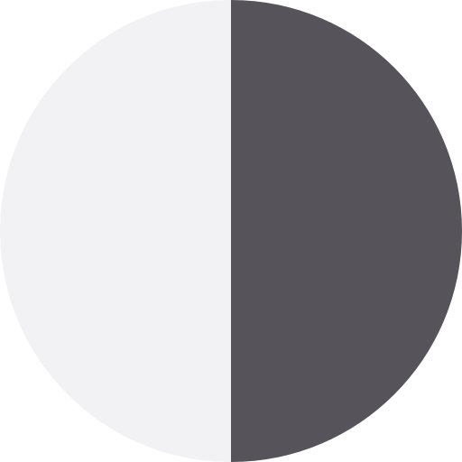 contrast Basic Straight Flat icoon