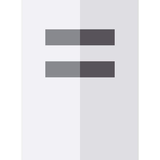 text Basic Straight Flat icon