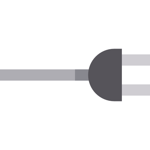 plug Basic Straight Flat icoon