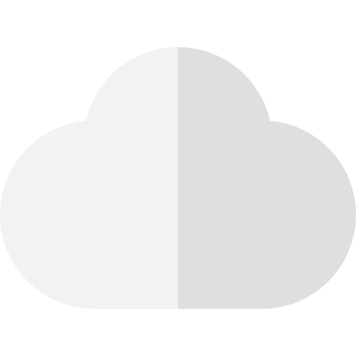 nuvem de computação Basic Straight Flat Ícone