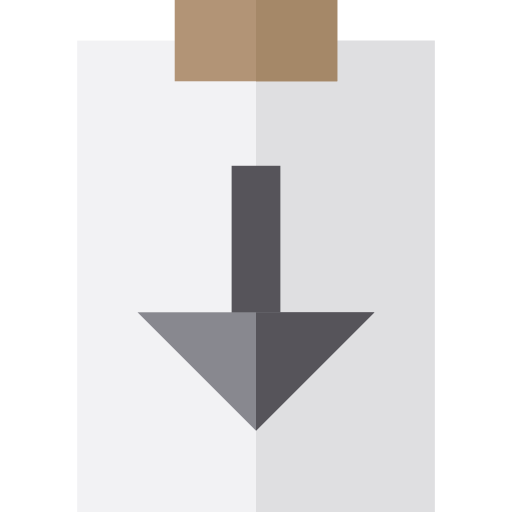 klembord Basic Straight Flat icoon