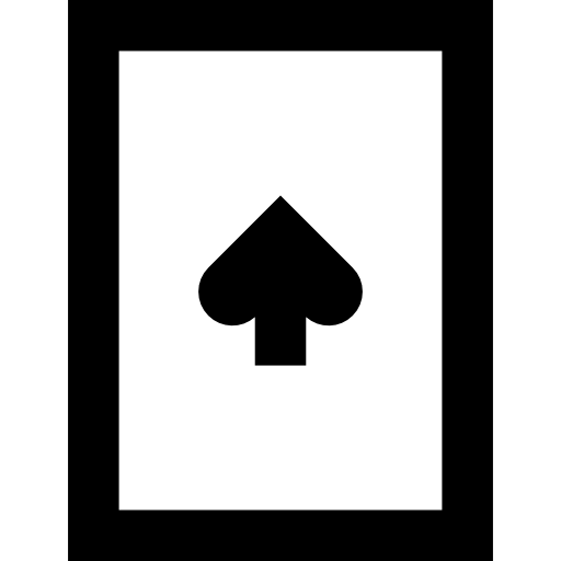 Ace of spades Basic Straight Lineal icon