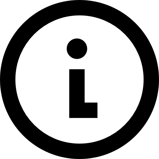 información Basic Straight Lineal icono