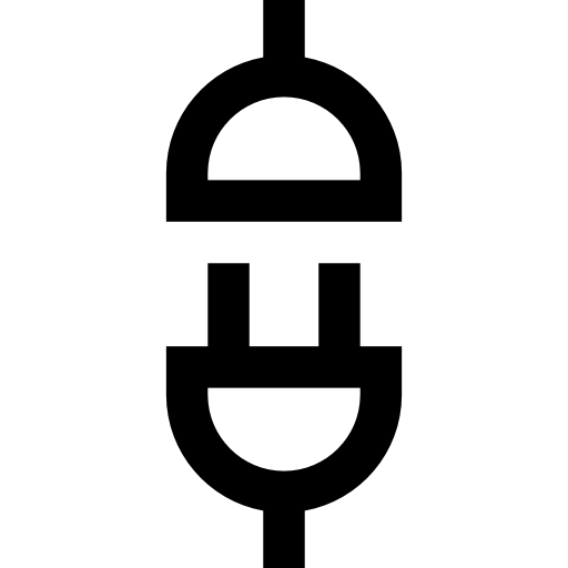 plug Basic Straight Lineal icoon