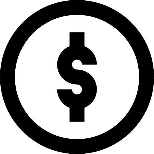 dollaro Basic Straight Lineal icona