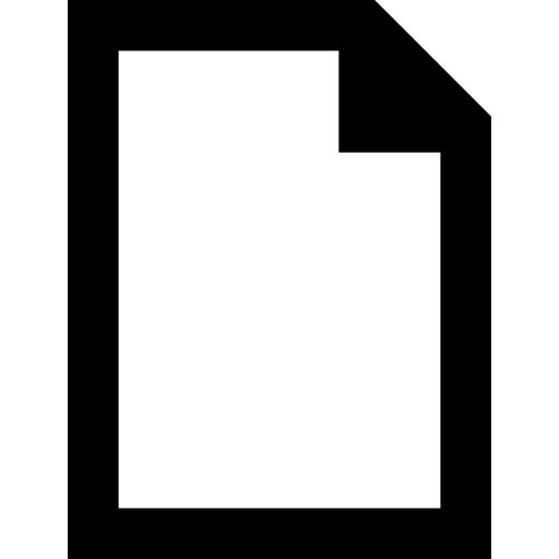 document Basic Straight Lineal Icône