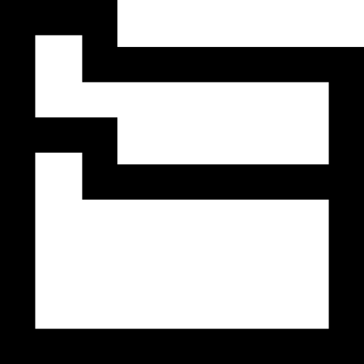 teczka Basic Straight Lineal ikona