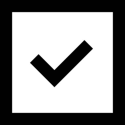 チェック Basic Straight Lineal icon
