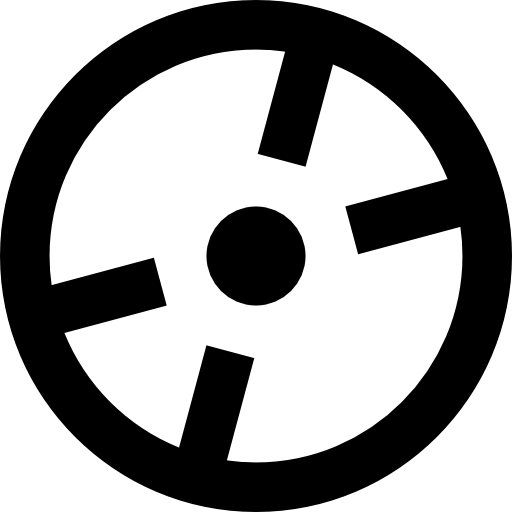 disco compacto Basic Straight Lineal icono