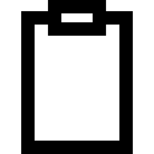 klembord Basic Straight Lineal icoon